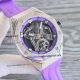super clone Audemars Piguet Black Panther Flying Tourbillon Royal Oak Concept  silver case purple strap (2)_th.jpg